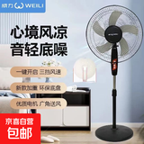 威力电风扇家用落地扇新款电扇节能制冷省电大风力学生宿舍卧室办公室落地式风扇 2.2米线-重底水盘