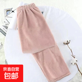 【不打烊】睡裤女长裤秋冬季珊瑚绒加绒暖暖秋裤可外穿年货 平板粉色裤子1件 均码（适合80-130斤）