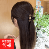 水钻小抓夹女气质刘海夹公主头半扎发夹子高级感头饰 金色