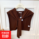 坎肩夏季薄款针织小披肩女空调房外搭气质假领搭肩围脖配裙子保暖 咖啡