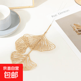 金色仿真花红果子发财果系列新婚金叶子尤加利冬青果福桶插花装饰 金银杏2支