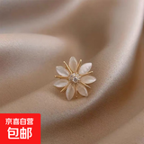 蝴蝶结防走光神器高档免缝小胸针女百搭气质别针固定衣服西装领口 小花瓣扣针