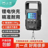 手提电子秤手提秤弹簧秤钓鱼秤行李秤小型电子秤便携秤克秤称菜快递吊秤大手柄 手提秤 量程50KG/精度0.01kg（充电款）