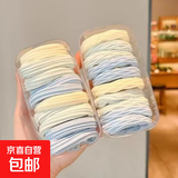 儿童高弹力发绳女童可爱扎头发马尾皮筋发圈丸子头不伤发头绳头饰 10根蓝色
