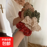 韩国东大门可爱发夹KT猫精致夹子鸭嘴夹少女款卖萌发卡边夹发饰 大肠圈颜色随机1条