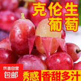 现摘云南新鲜克伦生无籽提红提葡萄生鲜提子水果肉多多礼盒 克伦生无籽提2斤/箱(净重)