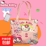 卡通kt小猫帆布包可爱猫咪大容量女士手提包多种图案学生手提袋 彩虹kt（带卡套）