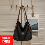 新款书包女ins森系百搭高颜值耐脏背包学生通勤上课大容量双肩包 黑色多用皮带/ 中包