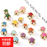 宠物反光项圈猫狗通用铃铛项圈可调节脖圈防丢小型反光颈圈装饰品 小花吊坠/颜色随机/大号 均码/可调节大小