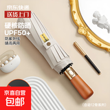 108骨雨伞自动男女折叠加大太阳伞晴雨两用伞防晒防紫外线遮阳伞 奢华实木108骨晴雨伞-梧桐