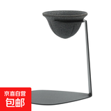 矿石无孔茶漏一体公道杯咖啡过滤器漏斗茶具配件陶瓷茶滤泡茶专用 铁架+无孔茶漏套装