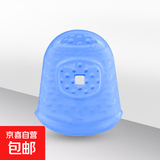 吉他硅胶指套尤克里里初学左手防滑防痛保护拇指琴点钞翻书 蓝色 S【4个】