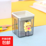卷笔刀创意卡通手动削笔器学生可爱便携款削铅笔转笔刀削笔 蝴蝶结小猫