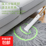 免手洗自拧水拖把新款家用旋转型超细纤维棉布懒人免洗墩布水拖 热销款自拧水拖把【1套】 加厚加强不锈钢杆