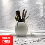 【采销推荐】茶道六君子黑檀木五件套功夫茶具配件茶道筒茶勺茶叉 雅光白茶道筒+黑檀木5件套