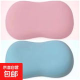 北欧风猫肚皮枕头记忆棉慢回弹男女侧睡颈椎枕零压成人午睡枕 樱花粉35*55cm 单个装猫肚枕