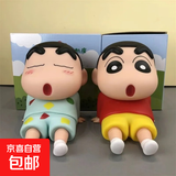 日漫蜡笔小新手办睡袍小新手机支架新之助模型摆件公仔桌面摆件搪胶 2只装【经典款小新+睡袍款小新】 8cm*小号