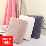 菠萝格浴巾家用成人洗澡高密珊瑚绒沙滩巾70*140大毛巾印logo批发 粉