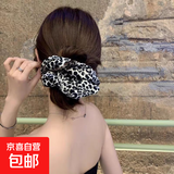 二次元饰品欧美百搭气质豹纹大肠发圈儿童优雅发绳2025年新款扎头 【超辣豹纹】棕色豹纹1个