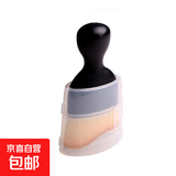 车载内饰扫灰尘软毛刷洗车工具键盘缝隙汽车除尘刷子出风口清洁刷 黑色绒毛刷盖子一支装