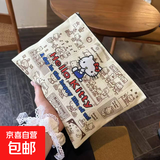 新款KT猫帆布手拿包收纳卡通帆布2024新款大容量百搭出行手拿包 KT猫【手包】