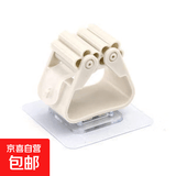 晾衣架免打孔无痕拖把架收纳 拖把挂钩卫生间浴室 免打孔拖把夹【1个】