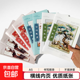 【工厂直发】学生必备车线本笔记本本子大学生专用记事本日志本办公软抄本 国潮笔记本2本 A5/30张（随机封面）