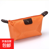 骑行便携收纳包化妆包旅行用品水饺包婴儿推车收纳袋大容量防水 橘色一个装