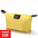 骑行便携收纳包化妆包旅行用品水饺包婴儿推车收纳袋大容量防水 黄色一个装