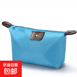 骑行便携收纳包化妆包旅行用品水饺包婴儿推车收纳袋大容量防水 天蓝色一个装
