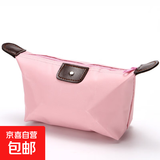 骑行便携收纳包化妆包旅行用品水饺包婴儿推车收纳袋大容量防水 粉红色一个装