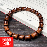 黑花梨名木手串男款手链女款佛珠手串文玩手串藏式桶珠饰品配饰 8x10mm竹节单圈手串