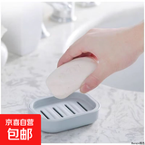 双层肥皂盒皂盒带盖香皂盒浴室卫生间家用学生宿舍肥皂盒沥水家用 双层肥皂盒随机色2个装