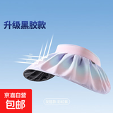 【全网爆款】防晒帽女士网红贝壳帽遮阳帽户外空顶帽太阳帽 渐变贝壳帽彩虹紫