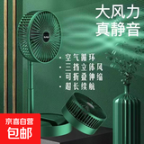 【京东物流】电风扇桌面风扇USB小风扇大风力迷你轻音小电扇家用卧室学生宿舍办公室台式桌面扇 伸缩风扇（直插无电池款无开关）