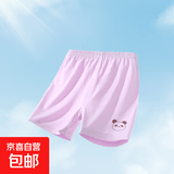 宝宝短裤莫代尔儿童裤子夏薄款女童打底裤男童五分裤婴儿睡裤宽松 紫色 90