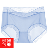 无痕透气山茶花美肤聚乳酸抑菌女士三角内裤 晴空蓝1条 L