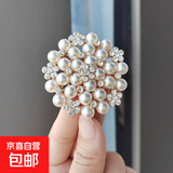 欧美时尚镶钻胸针女高级感别针高档领针服饰配饰太阳花丝巾扣 太阳花金色