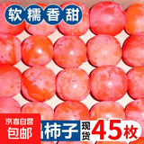 玲珑火晶小柿子新鲜当季尝鲜水果水晶软糯香甜小柿子 45枚 40g+