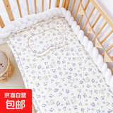 婴儿床褥子幼儿园新生宝宝小被褥儿童床褥垫纯棉可水洗午睡铺垫子 紫色兔【全棉A类】褥子垫
