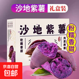 紫罗兰红薯沙地现挖紫薯宝宝辅食紫芋头山芋苕粗粮新鲜包邮 【礼盒】新鲜紫薯5斤中大果 含箱