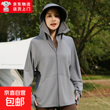 2025 夏季新款冰丝防晒衣女骑车防紫外线薄款透气外套防晒服 深灰【帽檐可拆卸】 M 【建议80-120斤】