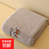 儿童毛巾浴巾柔软吸水不掉毛四季款宝宝洗澡巾婴儿盖毯包巾幼儿园 浅咖色 儿童毛巾25cm*50cm【1条装】