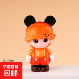 网红盲盒Dimo米老鼠小摆件潮玩桌面树脂萌粒公仔摆件 Dimo米老鼠-橙色