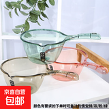 家用厨房水瓢摔不破加厚塑料水勺洗澡舀漂流舀子水瓢儿童洗头勺子 钢化水晶瓢随机色1个