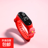 热卖新款可爱卡通LED公仔创意学生电子表塑胶防水手环触控电子表 红色章鱼