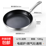 【五星级酒店推荐】平底锅不粘锅商用煎锅专业牛排酒店专用大号 不沾煎锅【36cm】商用钢柄