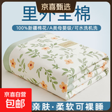 新疆纯棉花夏凉被2025新款全棉空调被夏被夏季薄被子被芯可机洗 【A类母婴级 里外全棉】青柠薄荷 150*200cm【100%新疆棉填充】