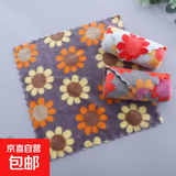 珊瑚绒印花小毛巾加厚柔软吸水擦脸洗手厨房抹布多功能方巾随机花 30*30cm印花随机3条