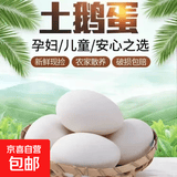 正宗土鹅蛋新鲜农家鹅蛋大鹅蛋孕妇宝宝滋补早餐生鲜京东包邮 6枚 100-120克 自己吃热销中